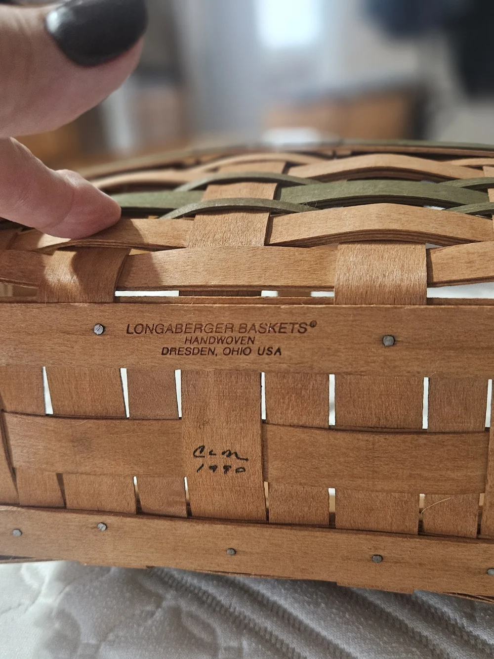 Longaberger woven basket